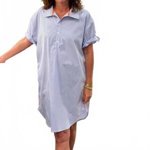 NEW CARYN LAWN women's jackie dress in blue